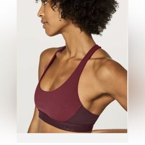 Lululemon Box It Out Bra sports bra burgundy